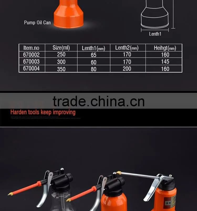 Environmental-friendly PET olier oil can Flexible metal spout oil can