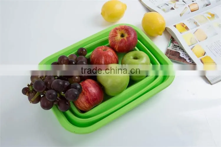 Folded Washing Vegetable Basket Novelty Unique Fruit Bowl