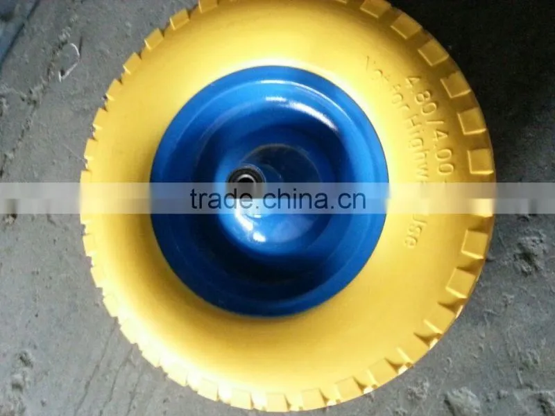 4.10/3.50-4 heavy duty agriculture pu foam rubber wheels