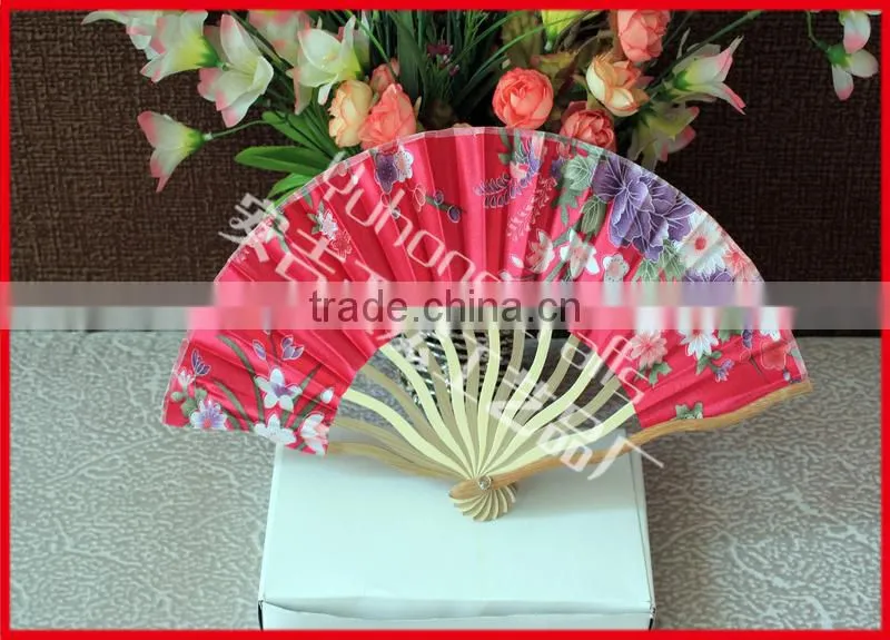 High quality ladies gift fan in bamboo