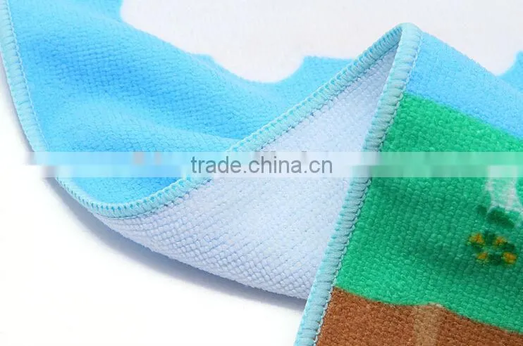 Promotion custom suede towel microfiber sport