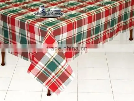 INDIAN MADE COTTON STRIPED TABLE CLOTH / PRINTED TABLE LINEN / CUSTOM STRIPE TABLE COVER