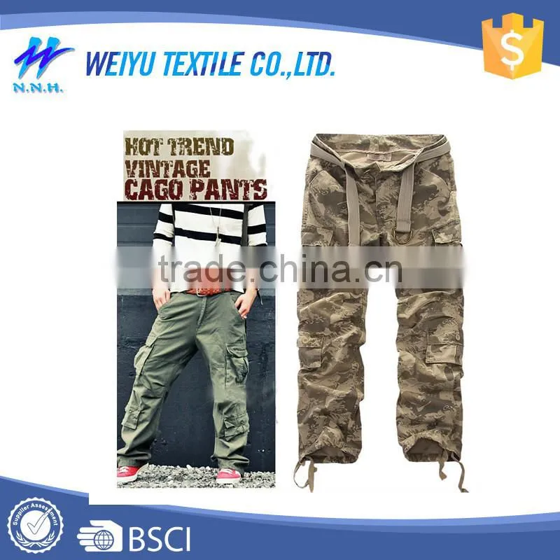 Wholesale Military Fashion Promotional Mens Cargo Pants