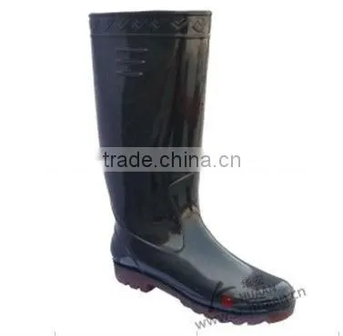 Water proof steel toe safety PVC rubber rain boots