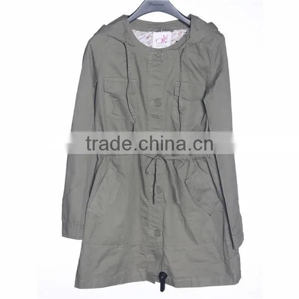 2014-2015 long winter fashion long cashmere coat for girls