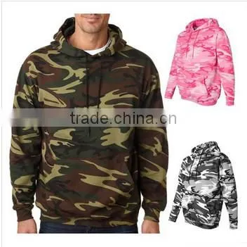 wholesale camo fleece hoodie sweatshirt with kinds of colors