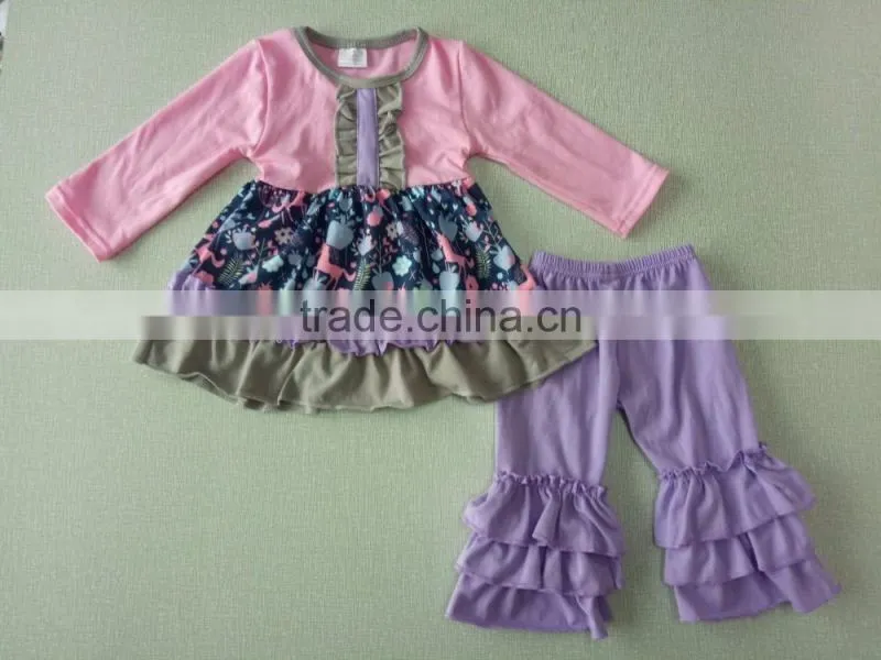 bulk wholesale kids clothing casual girls dresses and pants 2pcs set