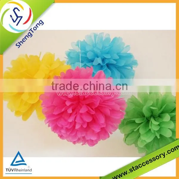 wholesale paper flower/tissue paper pompoms