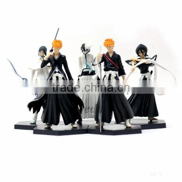Japanese Anime Bleach action figure PVC dolls 12cm Set of 5pcs action figure toys gift box packing