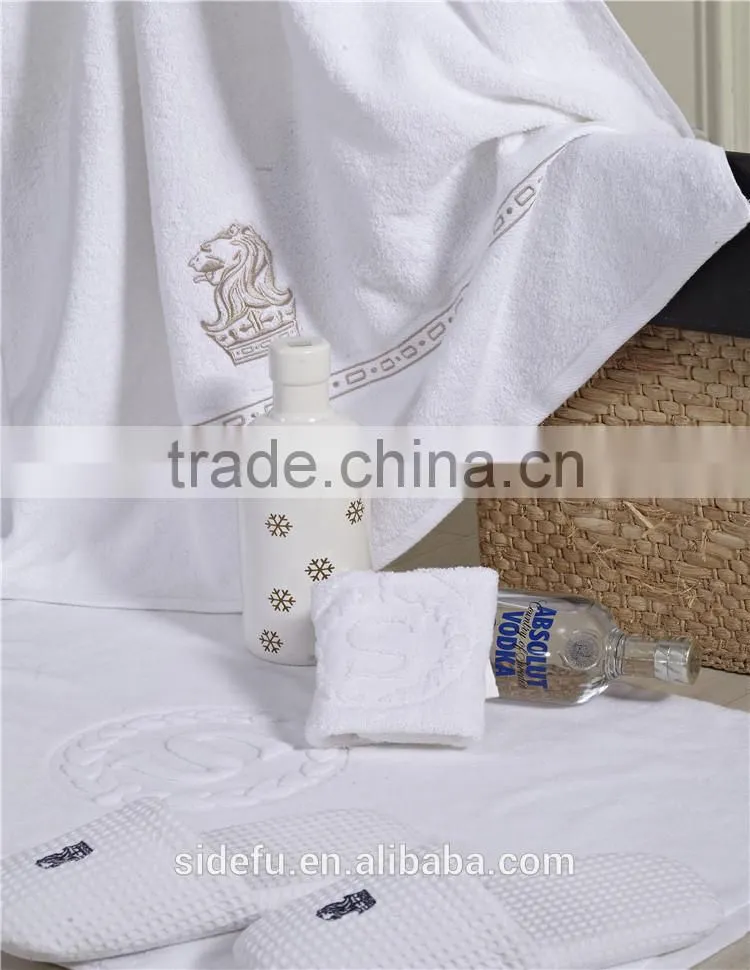 5-Star Hotel Embroidery Towel Customize Logo Jacquard Towel