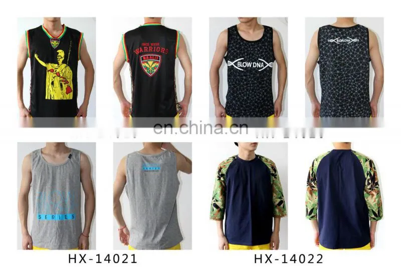 Mens Wholesale Blank Stringer Tank Top Custom