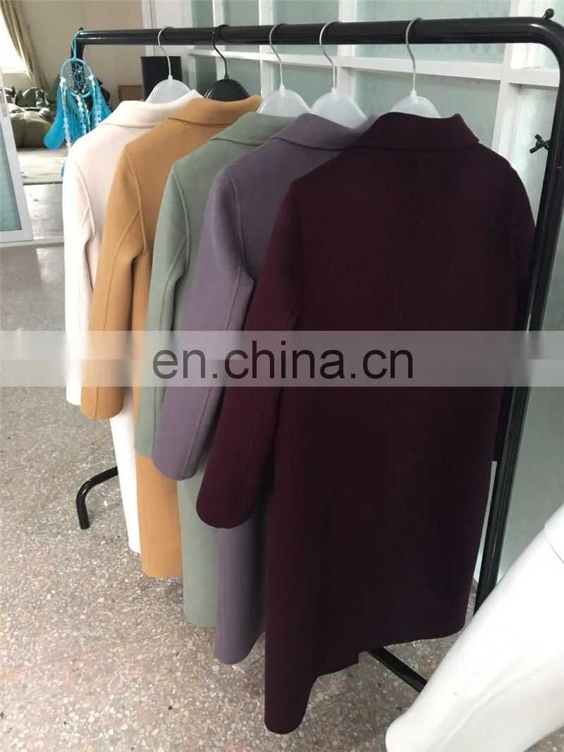 European Hot Sale Winter Clothes Cashmere Coat Comfortable Women Wool Coat