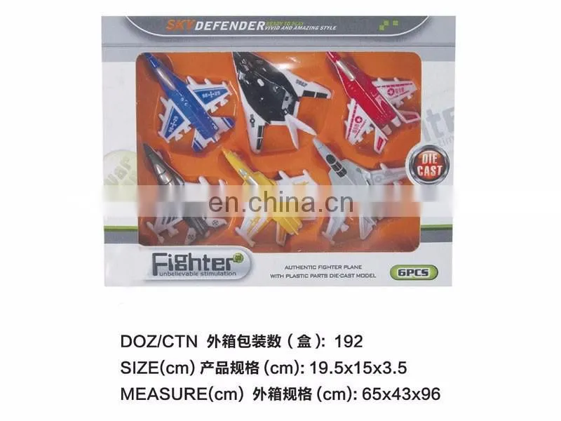 Promotional gift die cast metal slide mini plane for kids
