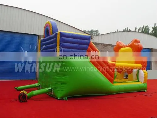 China standard quality inflatable lion inflatable slide on sale