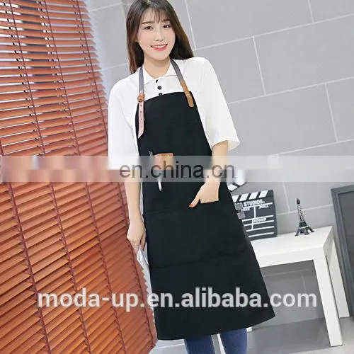 cotton polyester kitchen apron with custom logo high quality chinese supplier