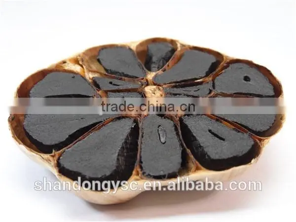 black garlic fermented by natural solo garlic