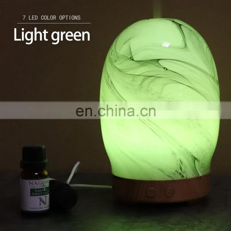 Wholesale glass material classic ultrasonic aroma diffuser in cool humidifier for gift