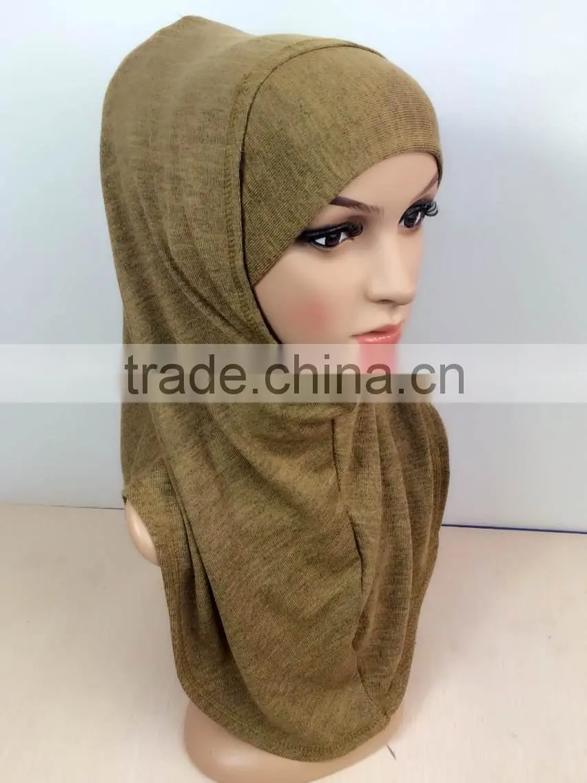 HOT 2015 cashmere ISLAMIC HEADSCARF;two piece MUSLIM HIJAB