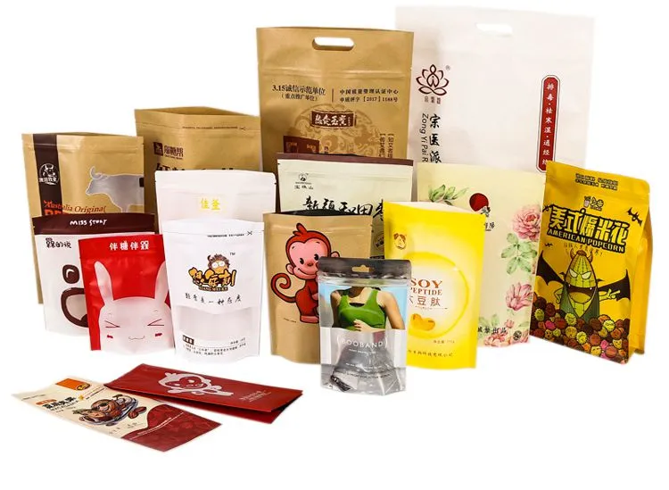 Gravure Printing Food Grade Mylar Aluminum Foil Pouch/Chia Seeds Zipper Packaging Bag/Stand Up Foil Bag with Window