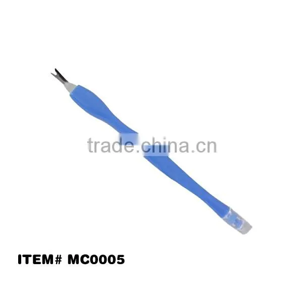 Plastic handle cuticle trimmer french manicure tools
