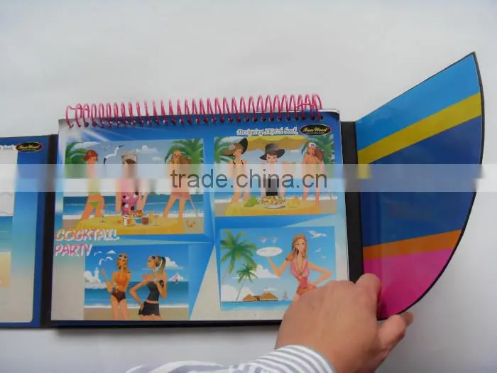 Hot selling PP template cheap coloring books