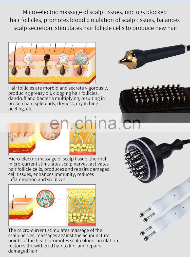7 in 1 Scalp Hair Follicle Detection Anti Hair Loss Hair Growth Machine Scalp Massage Treatment Device Scalp Care Instrument