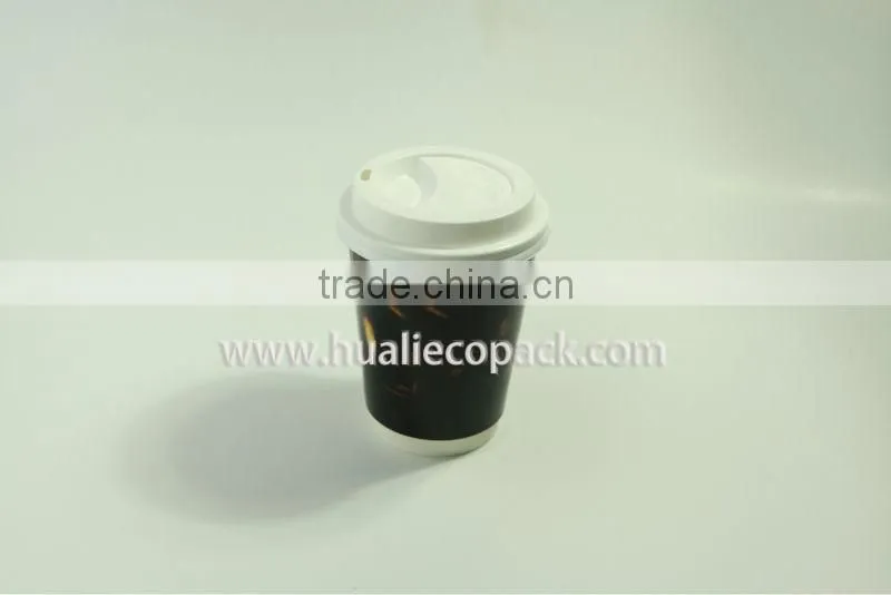 12oz paper double wall coffee cup with lid
