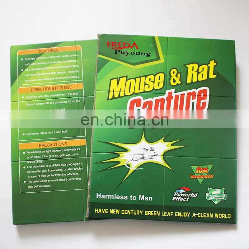 Non Poisonous Mouse & Rat Glue Snare Green Board Glue Trap for Rats