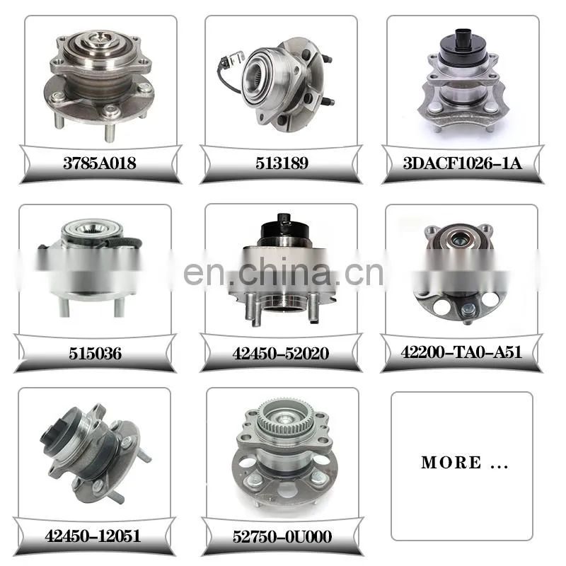 Toyota Vitsz Hiace Altis Mitsubishi Grandis l200 Ford hyundai Axle Front Wheel Hub Bearing Japan Auto Rear Wheel Bearing Hub
