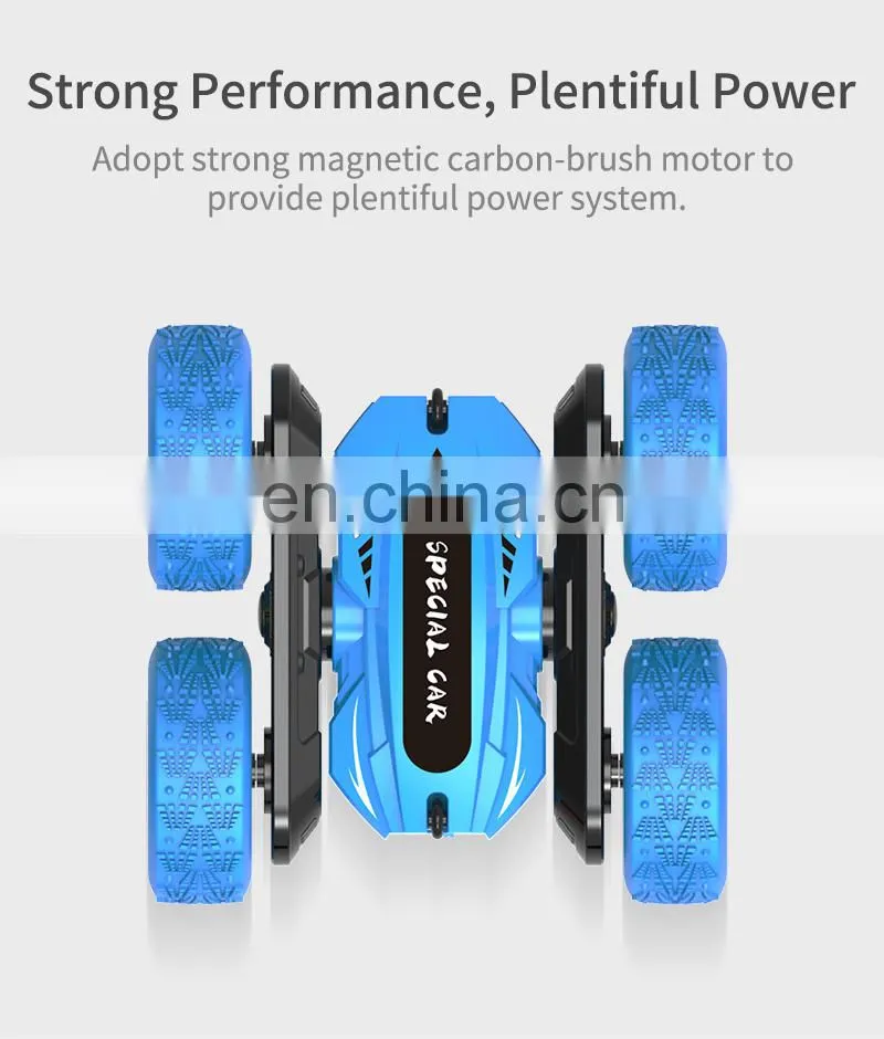 Great Christmas Gift JJRC Q95 2 Play Modes Double-sided Running 360 Rotating Remote Control Stunt Car for Kids