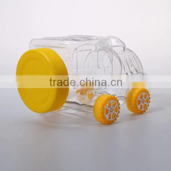 creative design pet candy storage can plastic food container