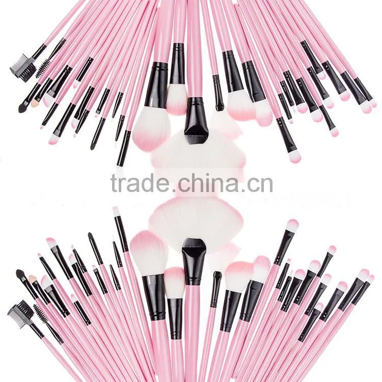 32pcs professional cosmetic makeup brush kit with PU bag