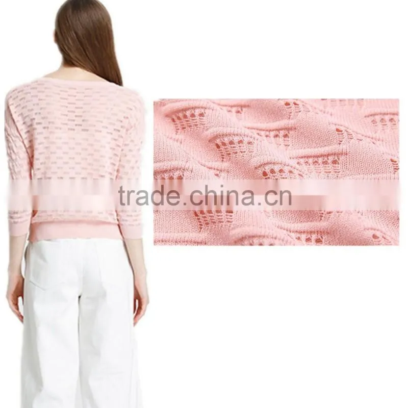 New arrival Korean summer hollow hedging pullover sweater breathable shirt with Slimming lookings
