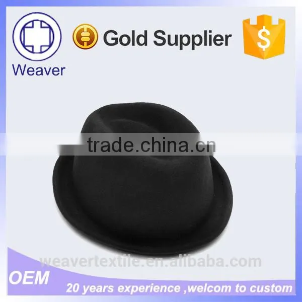 China Wholesale Market Round Fedora Children Felt Hats for Sale