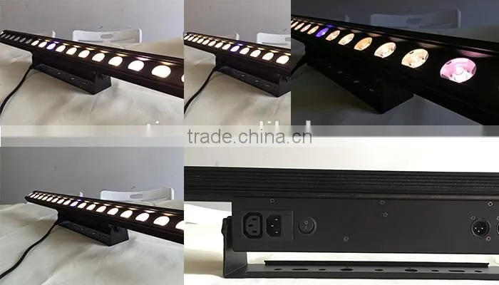 Magic bar AC100-240V 50/60Hz 60W 18*3W 2 in 1 LEDs 25 degree beam angle(15/40) optional DMX512 Stand alone Master-slave Sound