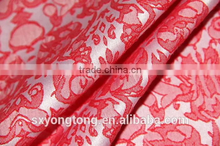 Polyester/Cotton jacquard fabric with weft elastic