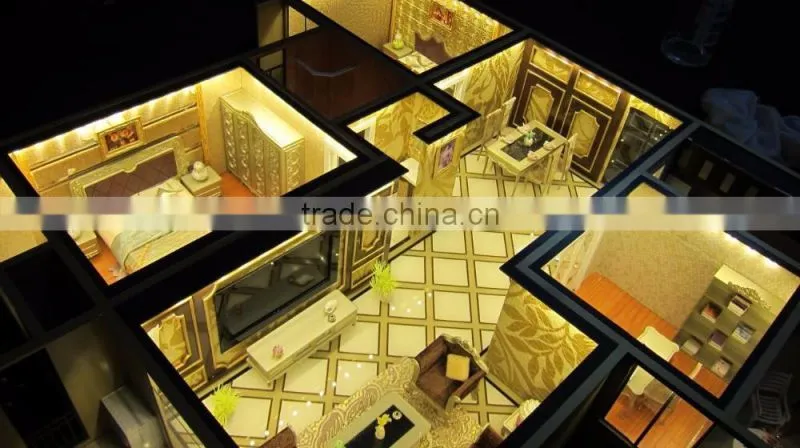 Customized 3D interior family model scale model making home layout model making 3d building model miniature