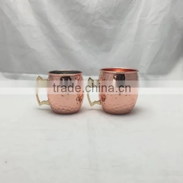 Moscow Mule Mug Set of 4 Copper Cups Hammered 16 Ounce Design Keeps Drinks Refreshingly Cold - Best Quality for Cocktail Bar