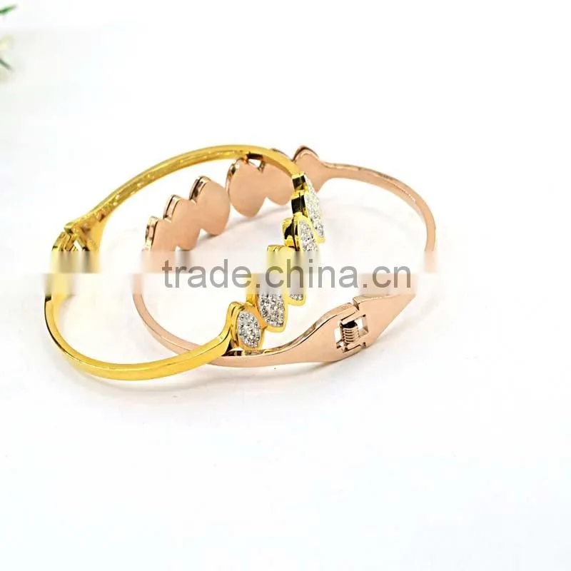 Tops For Women 2016 Bohemian Jewelry Crystal Beads Gold Bracelet