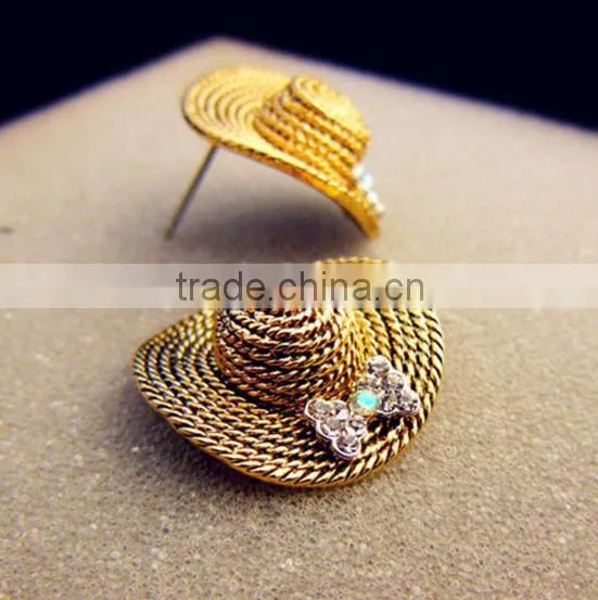 Fashion Earrings for Women 2016 Hot Selling hat Earrings Women Summer Earring