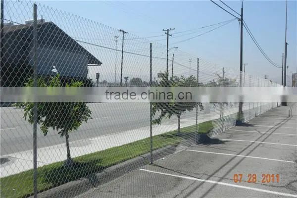 high quality and low price galvanized chain link fence