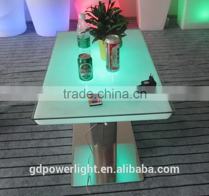 New PE Plastic Bar Table with LED light and remote control YXF-8856