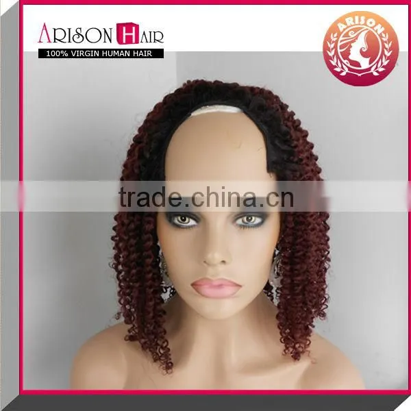 afro kinky curly new fashion synthetic u part wig