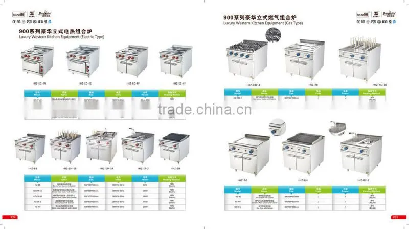Manufacture selling floor stand Chinese cooking range with cabinet