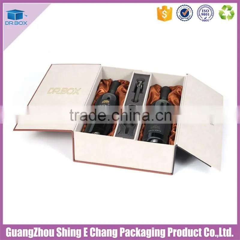 Popular pretty design cardboard wine gift boxes