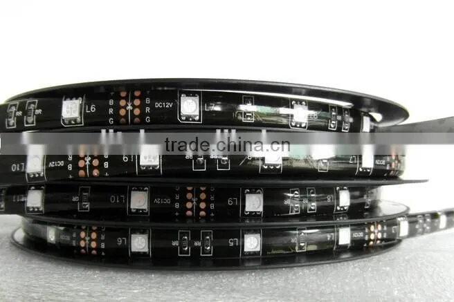 3m tape Flex 5050 led strip with black PCB bottom