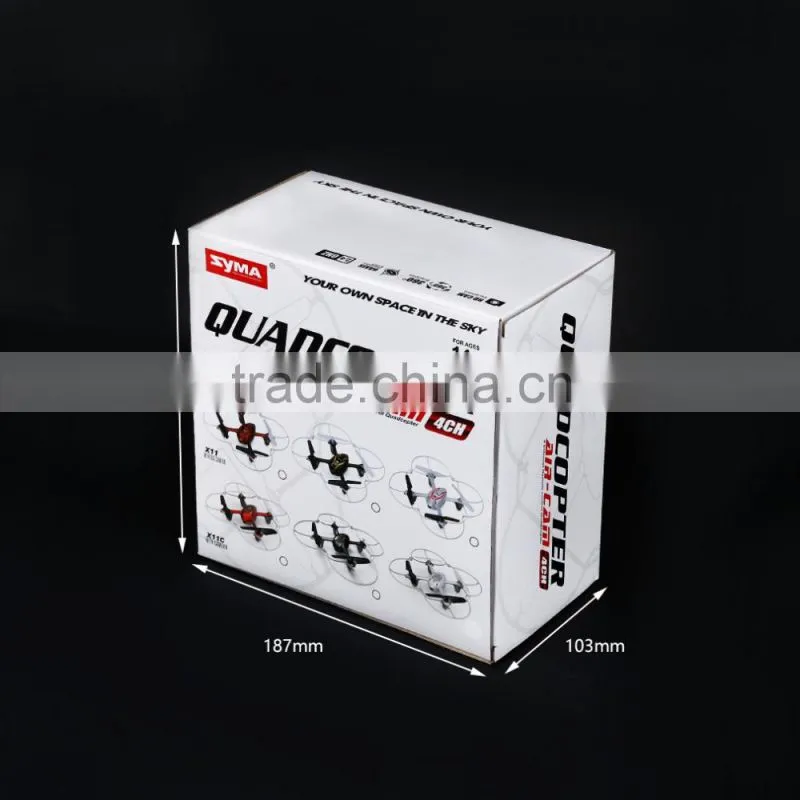 White Syma X11C 4CH 2.4Ghz 6-Axis Gyro LED RC Drone with 2MP HD Camera
