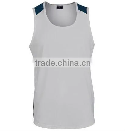 custom made high quality fitness singlets for wholesale vest