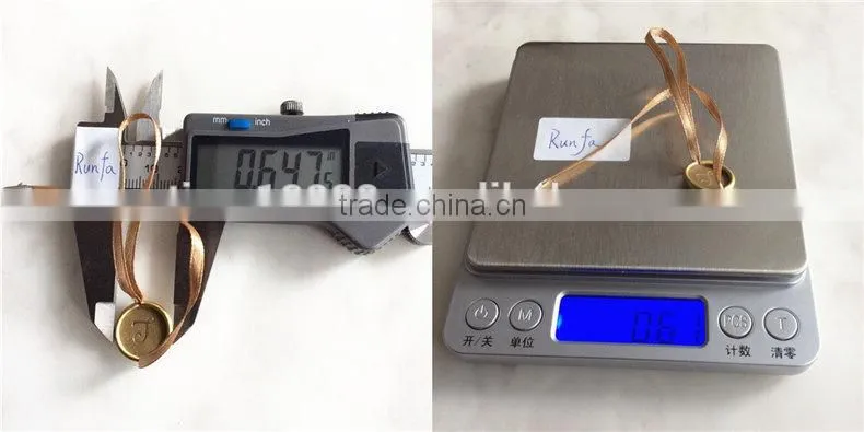 High-quality metal Aluminum clothing custom Silk ribbon seal tag