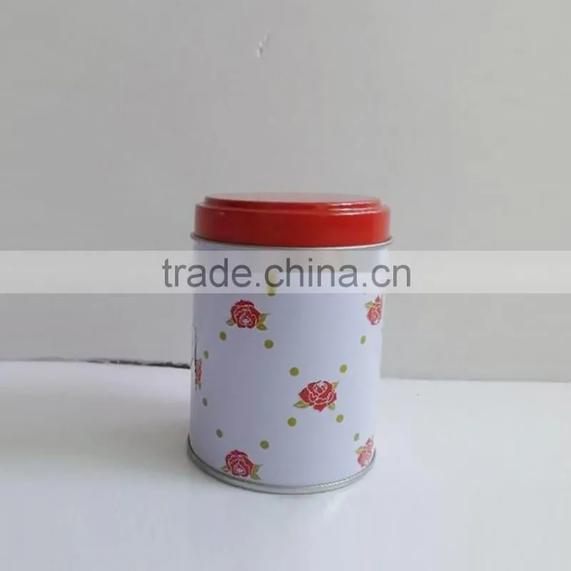 silvery scented tin candle/Metal tin candle/scented candle in tin box